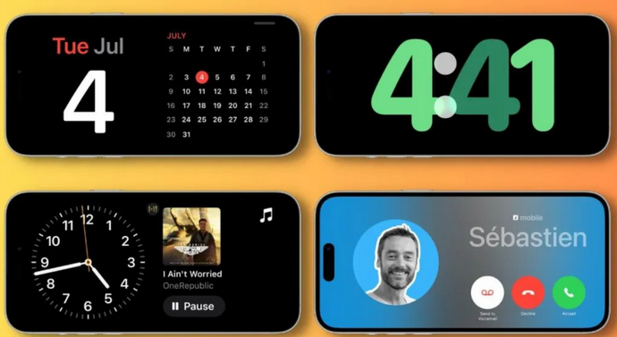 福山镇苹果手机维修分享iOS17横屏充电待机显示有什么好处 