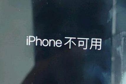 福山镇苹果服务网点分享锁屏界面显示“iPhone 不可用”如何解决 